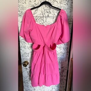 NWOT Pink Cutout Dress